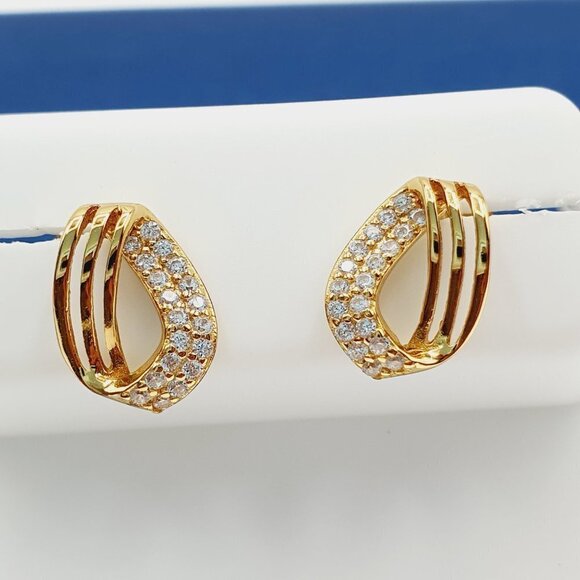 "14K Gold Plated 925 Sterling Silver Earrings for Women/Girls, US44023